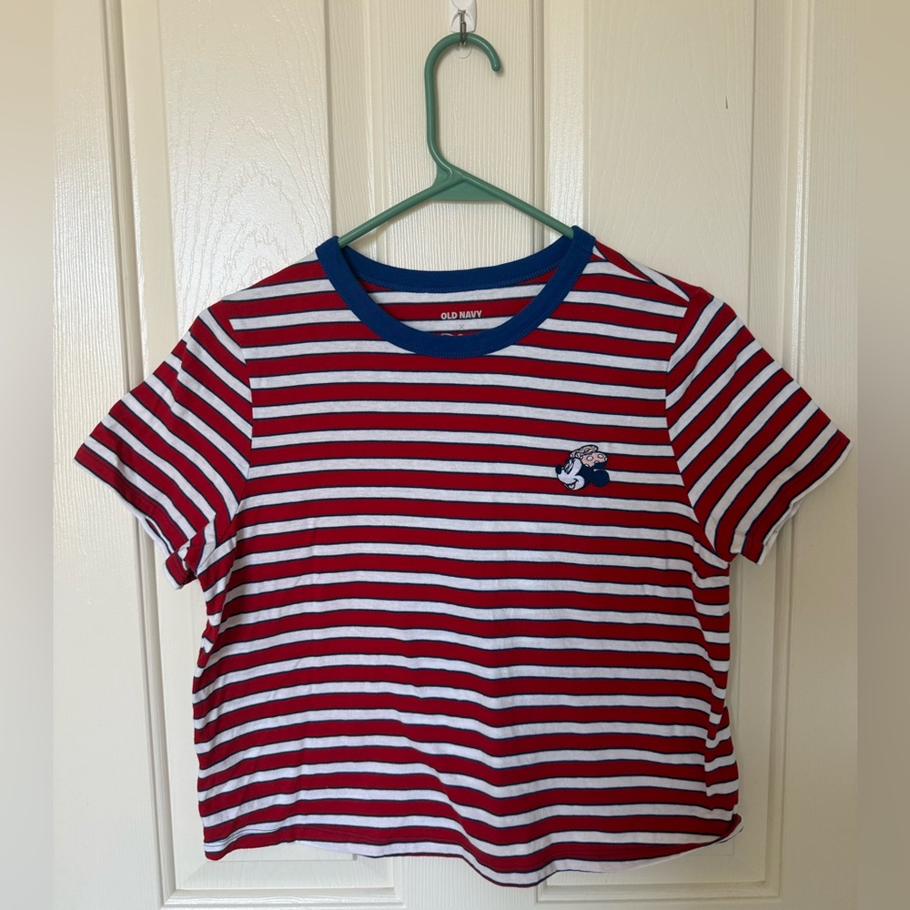Old Navy x Disney Minnie Mouse Cropped Tee Size Small EUC